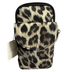 Primark Leopard Print Crossbody Phone Bag Pouch Bag Mini Bag